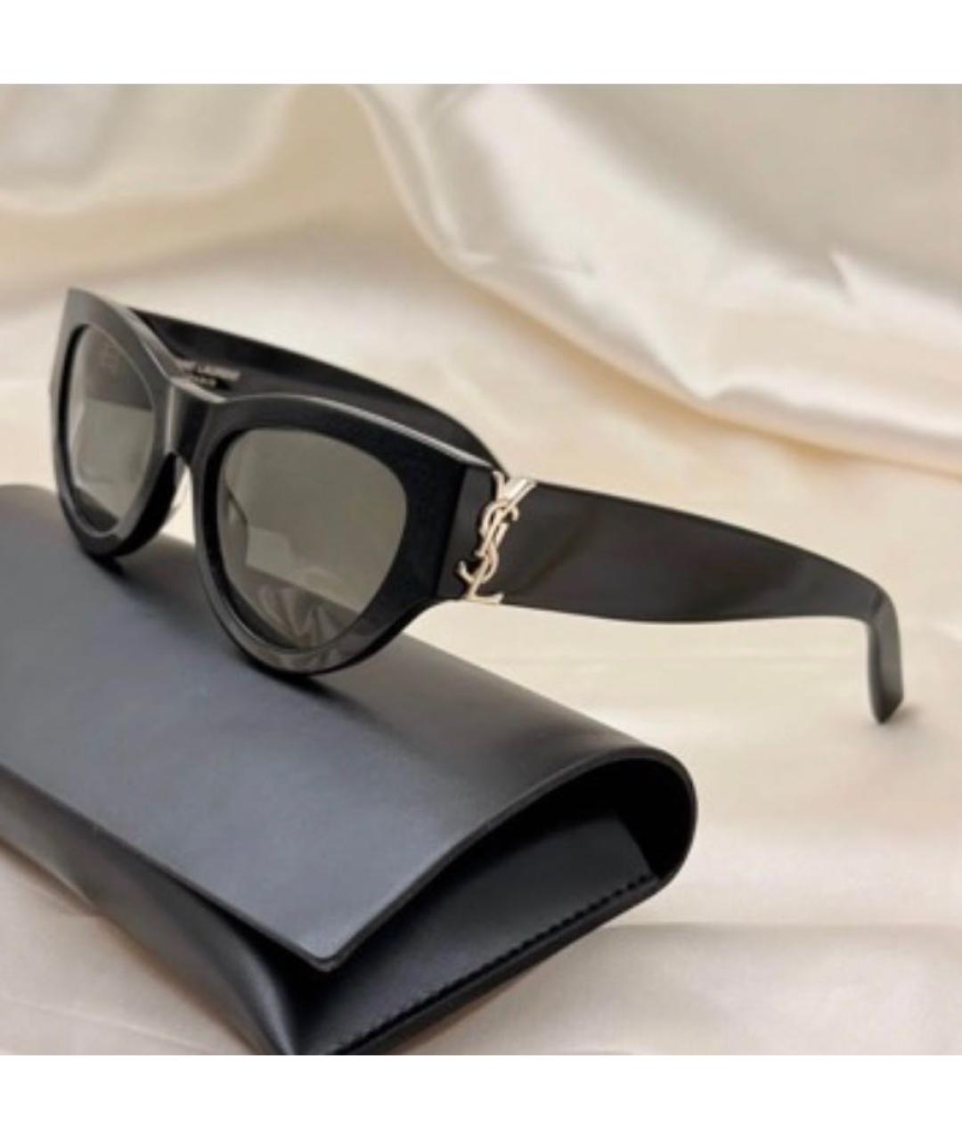 SAINT LAURENT Черные солнцезащитные очки, фото 3