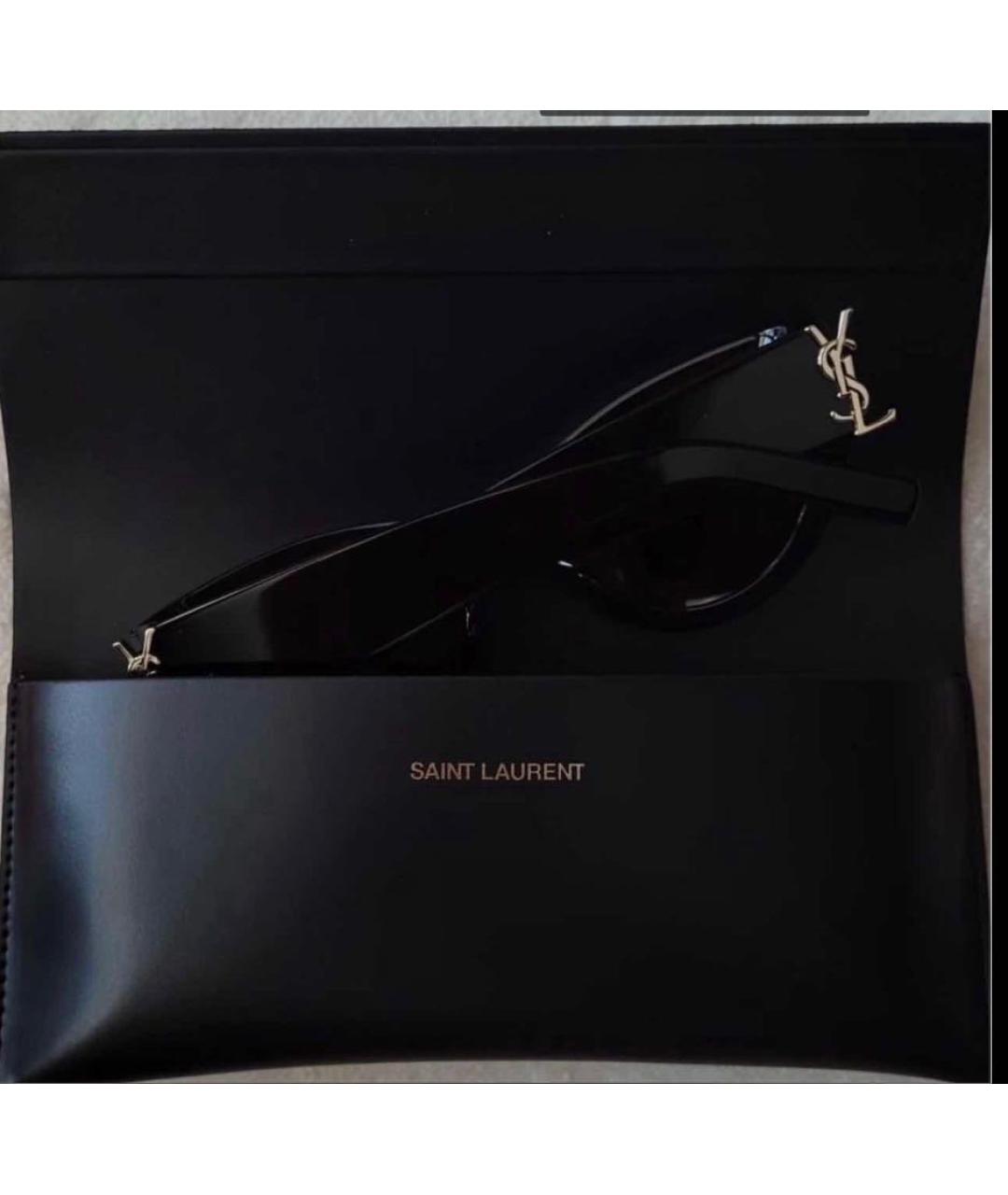 SAINT LAURENT Черные солнцезащитные очки, фото 8