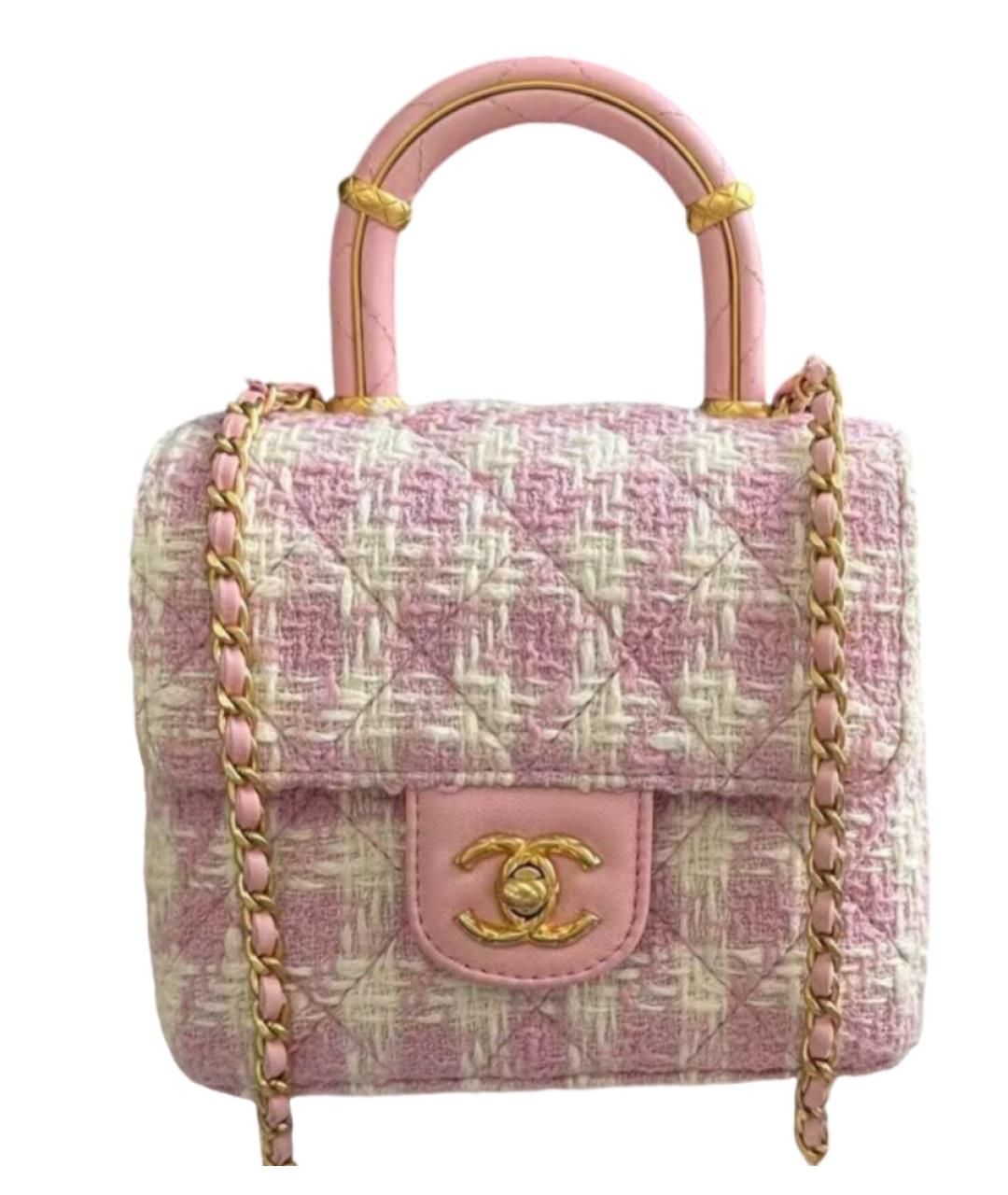 CHANEL Розовая сумка через плечо, фото 7
