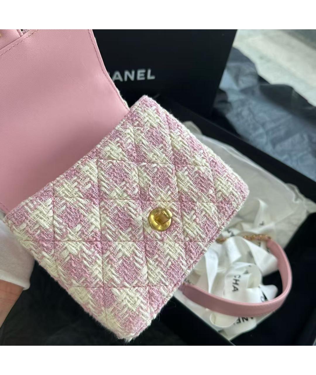 CHANEL Розовая сумка через плечо, фото 6