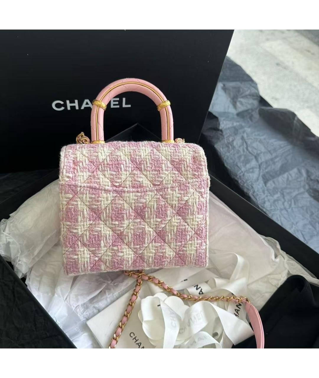 CHANEL Розовая сумка через плечо, фото 4