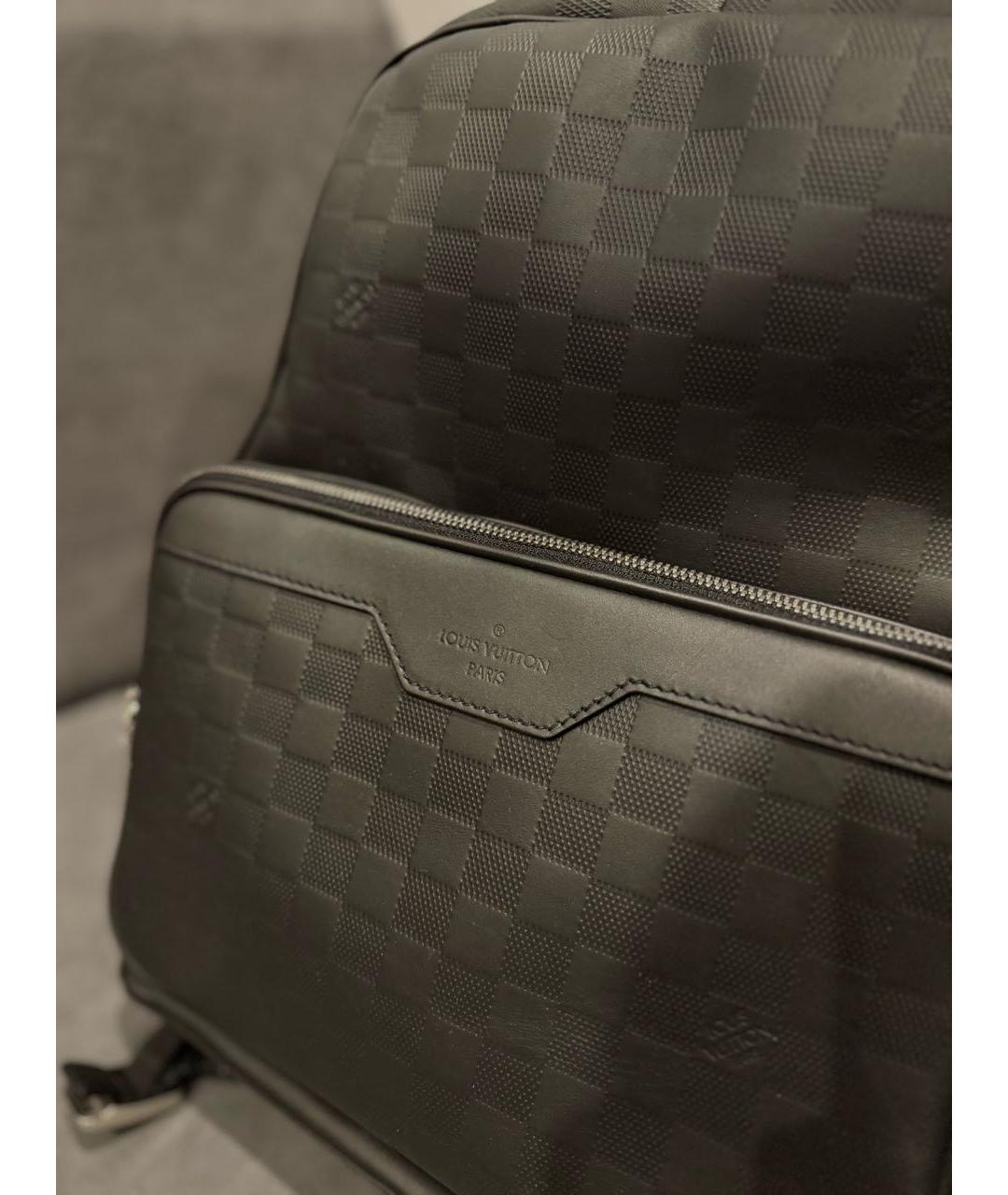 LOUIS VUITTON Черный кожаный рюкзак, фото 2