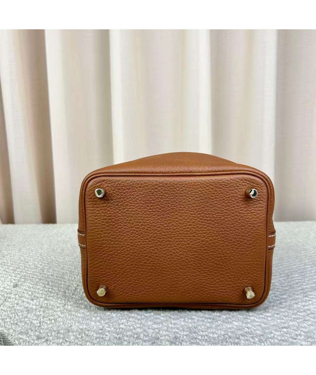 HERMES Коричневая сумка тоут, фото 5
