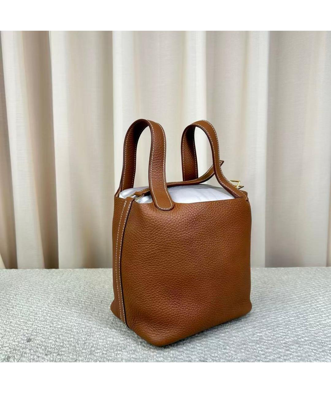 HERMES Коричневая сумка тоут, фото 2