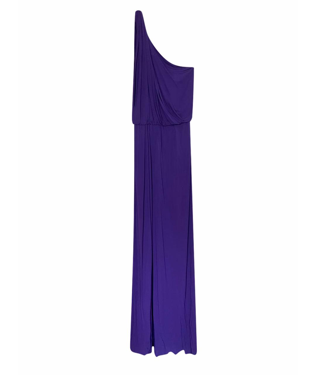 LANVIN Фиолетовое вискозное вечернее платье, фото 1