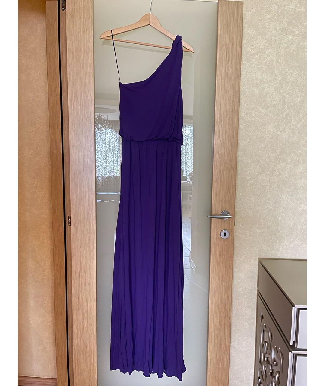 LANVIN Фиолетовое вискозное вечернее платье, фото 2