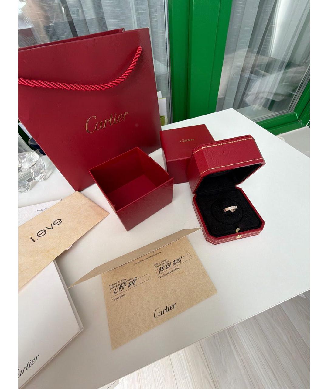 CARTIER Серебряное кольцо из белого золота, фото 5
