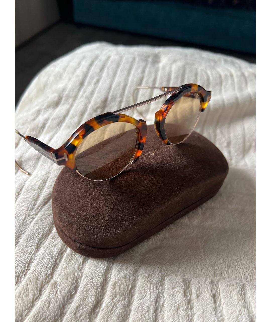 TOM FORD Пластиковые солнцезащитные очки, фото 2