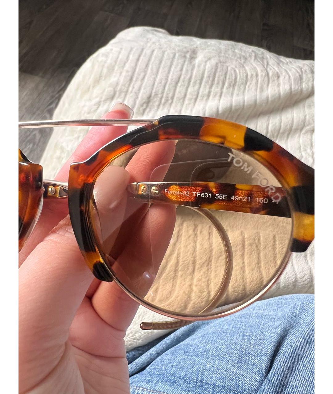 TOM FORD Пластиковые солнцезащитные очки, фото 5