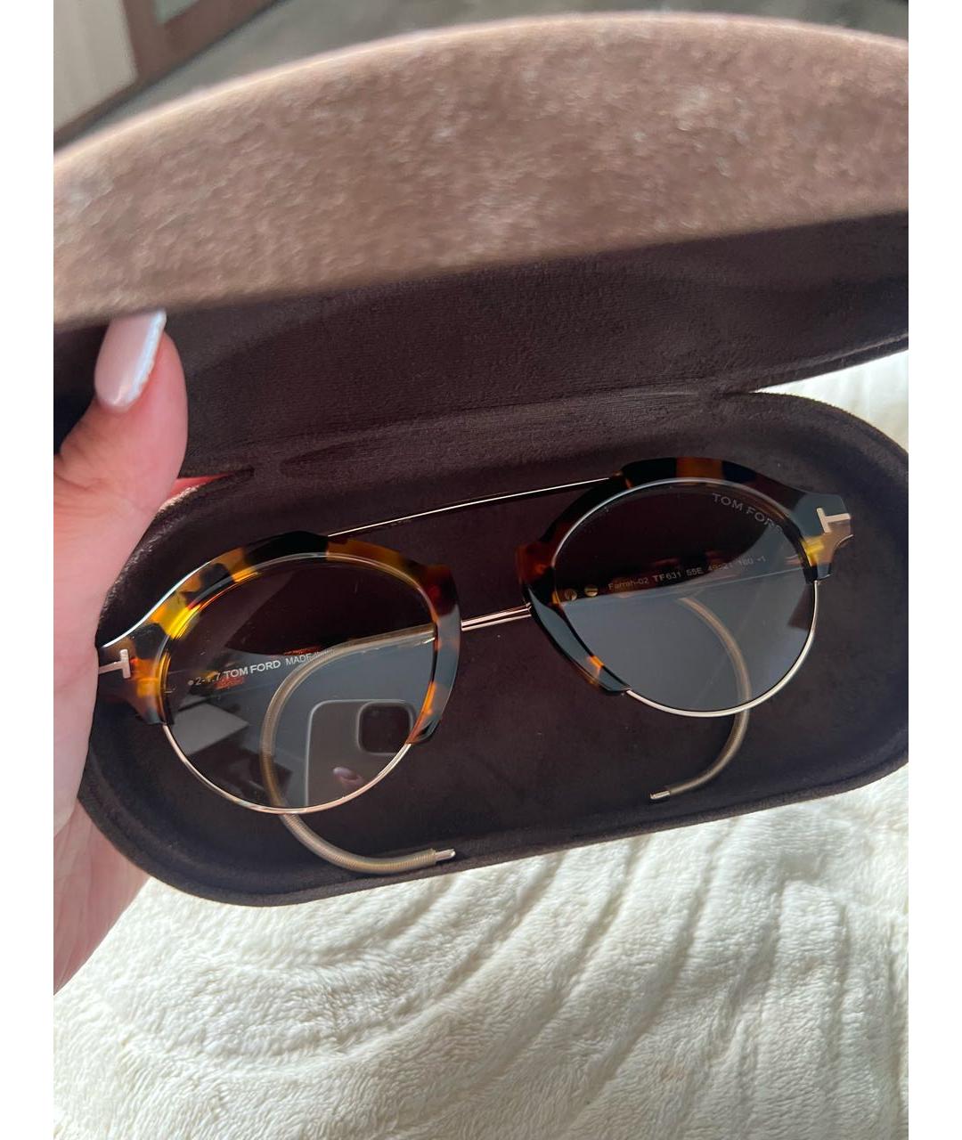 TOM FORD Пластиковые солнцезащитные очки, фото 8