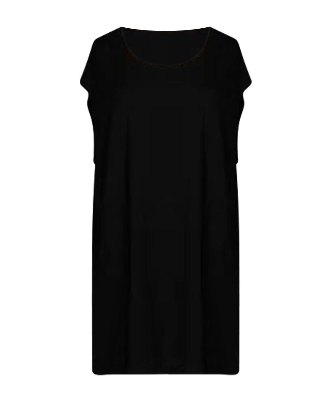 ANN DEMEULEMEESTER Черная вискозная майка, фото 1