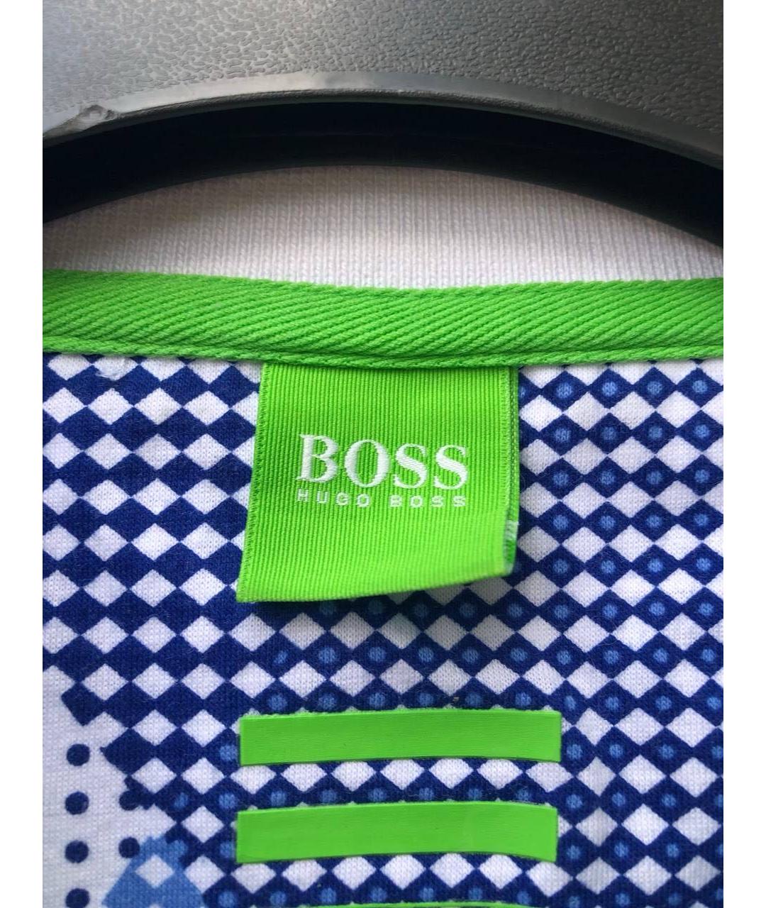 HUGO BOSS Голубая хлопковая футболка, фото 3