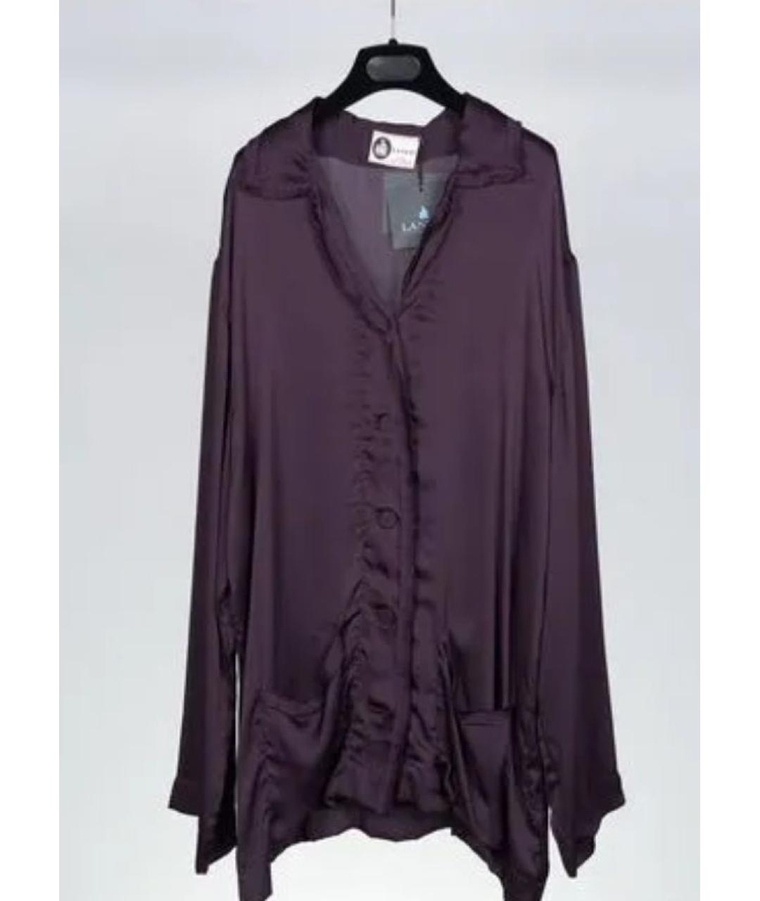 LANVIN Фиолетовая шелковая пижама, фото 5