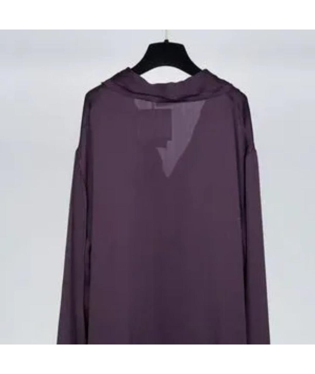 LANVIN Фиолетовая шелковая пижама, фото 4