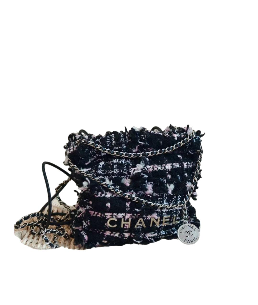 CHANEL Черная сумка через плечо, фото 6