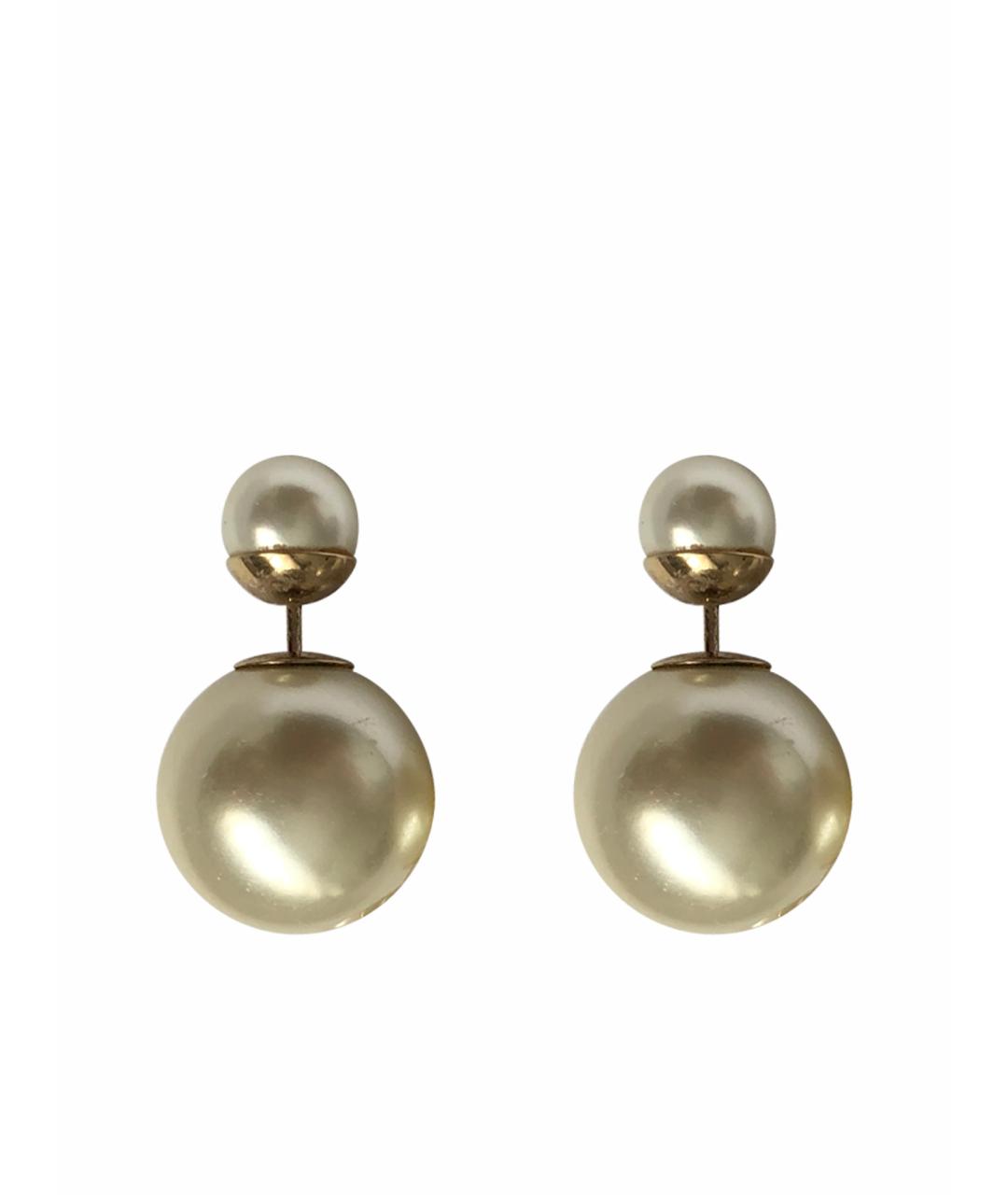CHRISTIAN DIOR Золотые жемчужные серьги, фото 1
