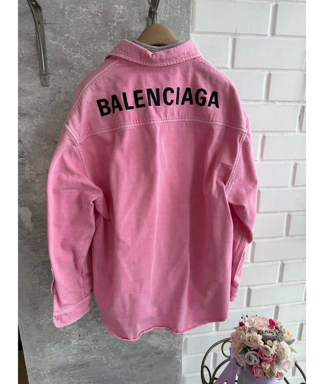 BALENCIAGA Розовая деним куртка, фото 3