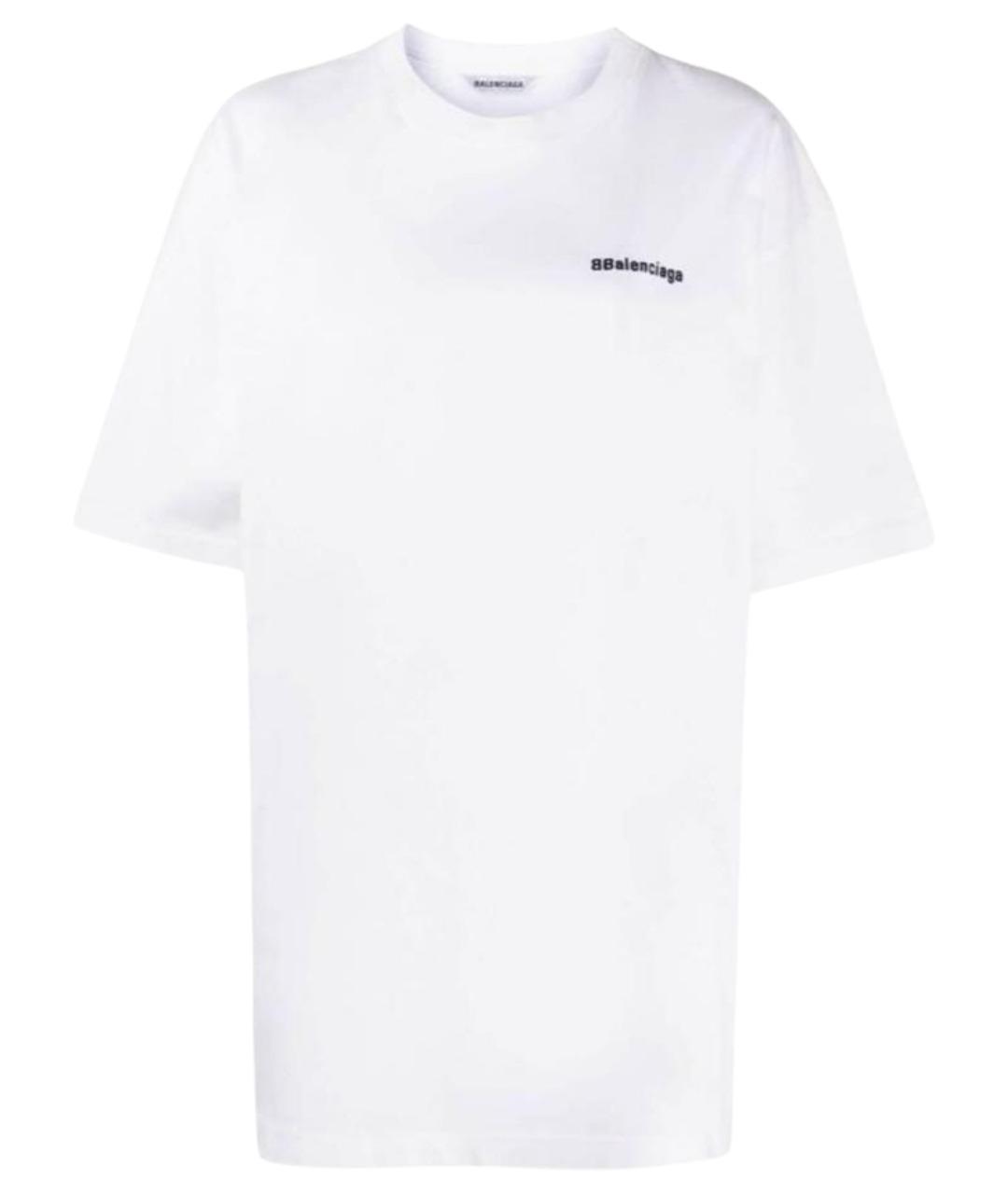 BALENCIAGA Белая хлопковая футболка, фото 1
