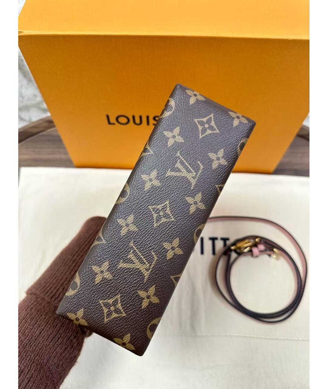 LOUIS VUITTON Розовая сумка с короткими ручками из канвы, фото 6