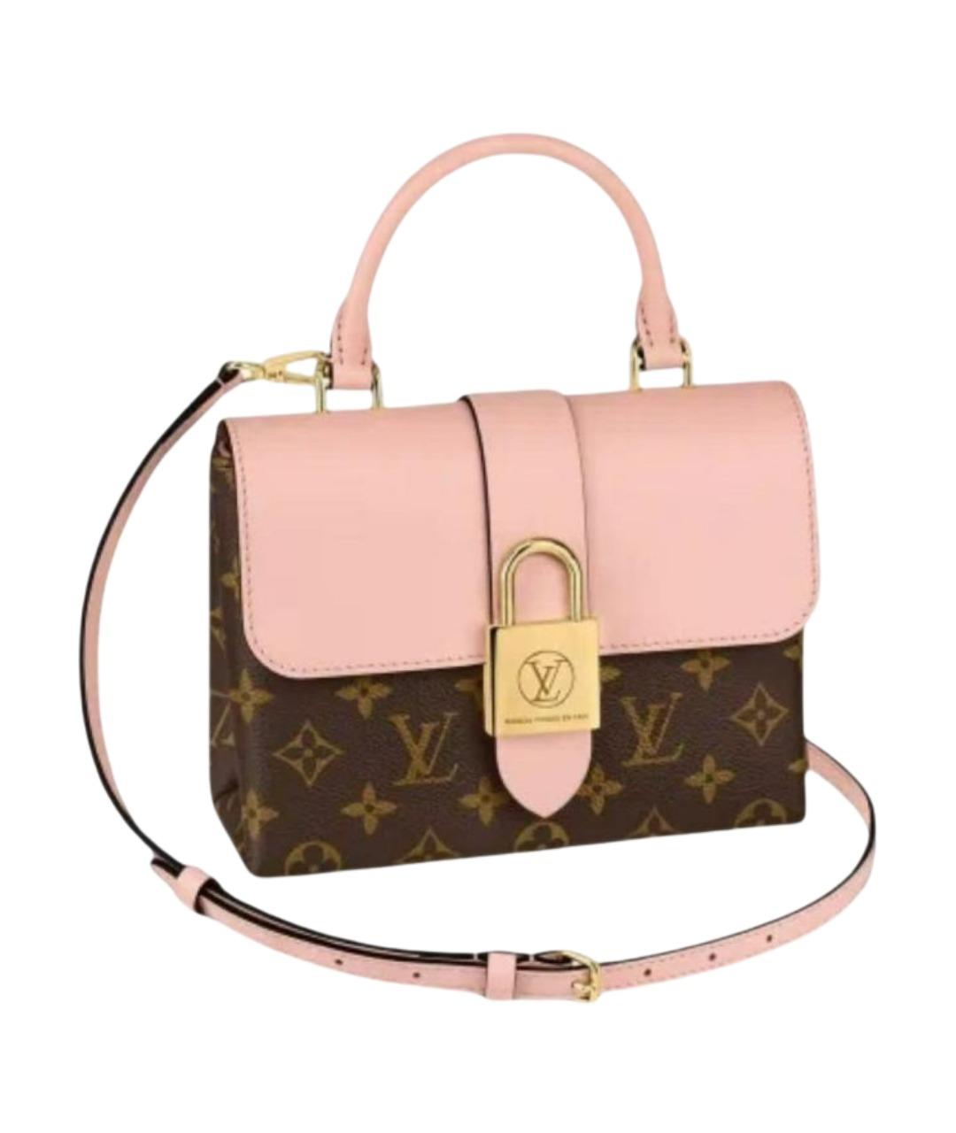 LOUIS VUITTON Розовая сумка с короткими ручками из канвы, фото 1