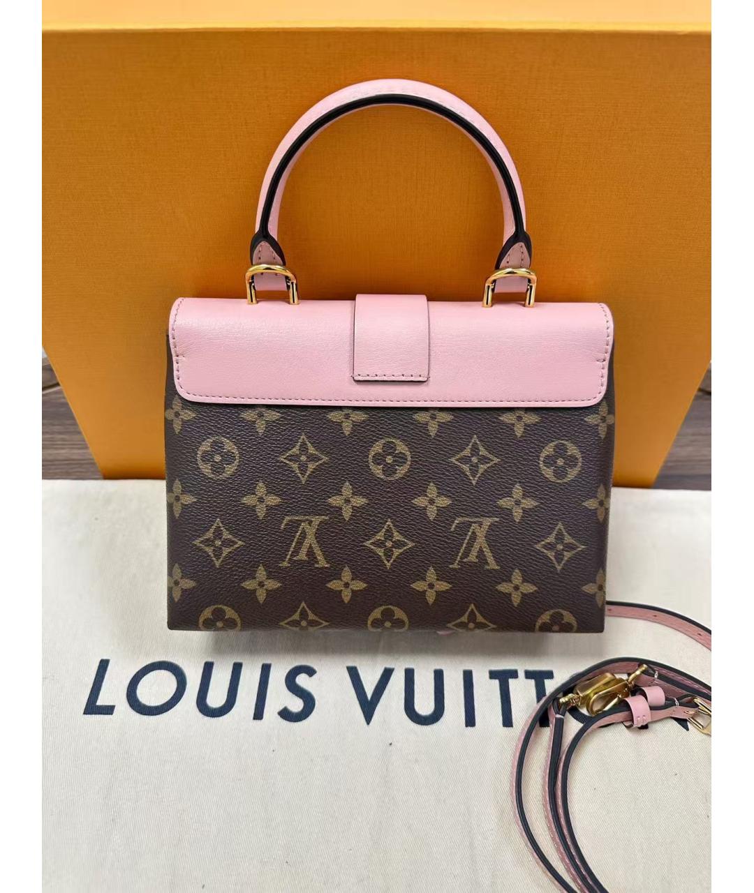 LOUIS VUITTON Розовая сумка с короткими ручками из канвы, фото 3