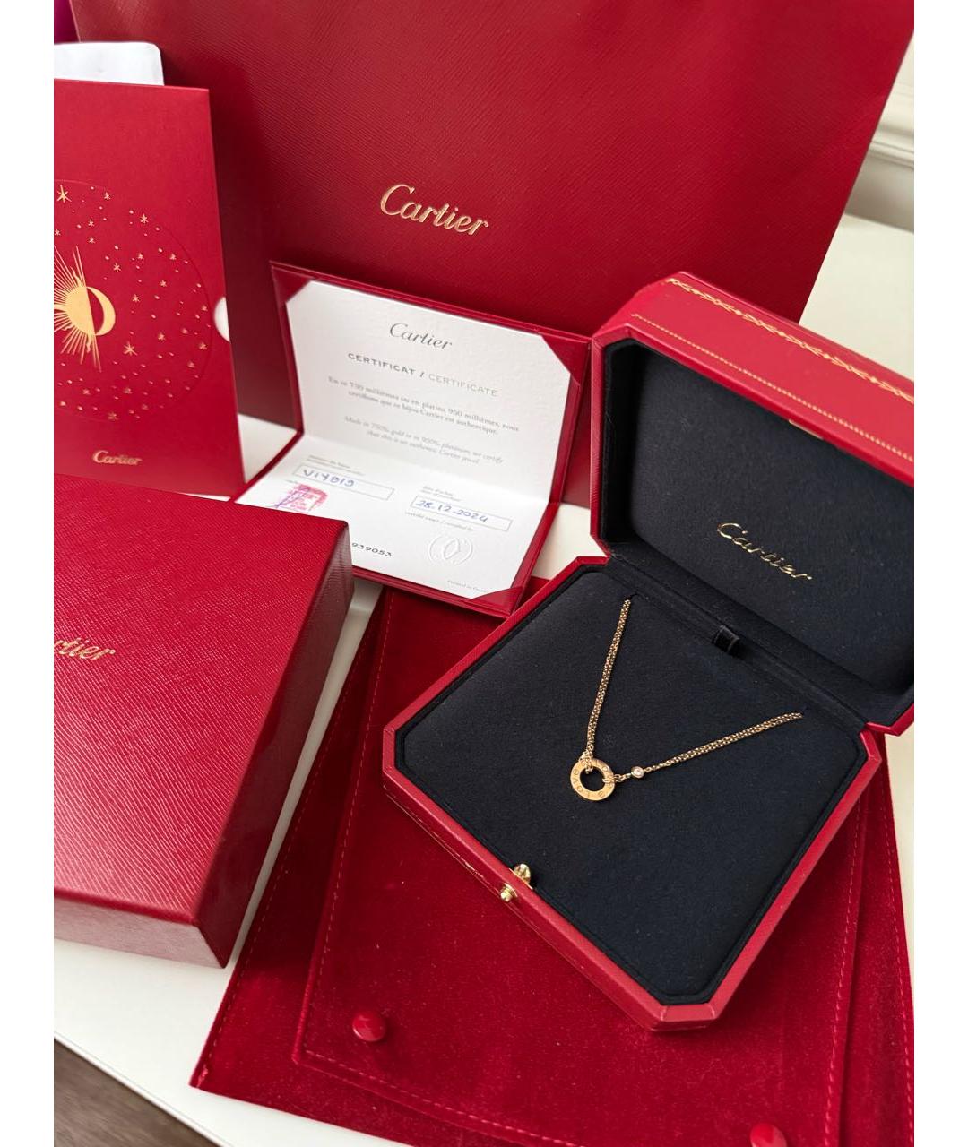 CARTIER Золотое колье из розового золота, фото 2