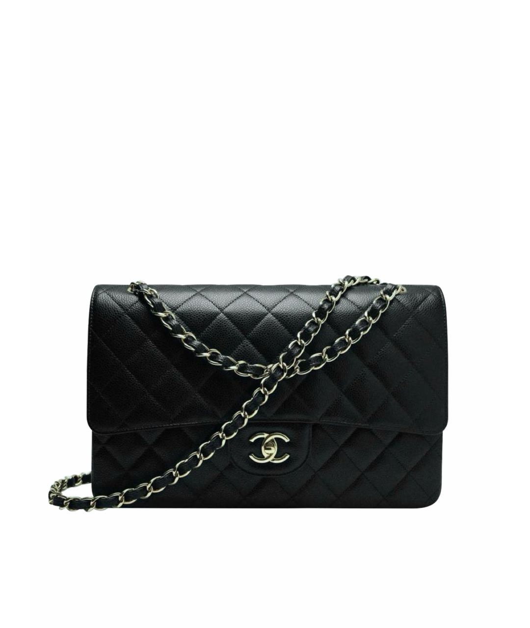 CHANEL Черная кожаная сумка через плечо, фото 1