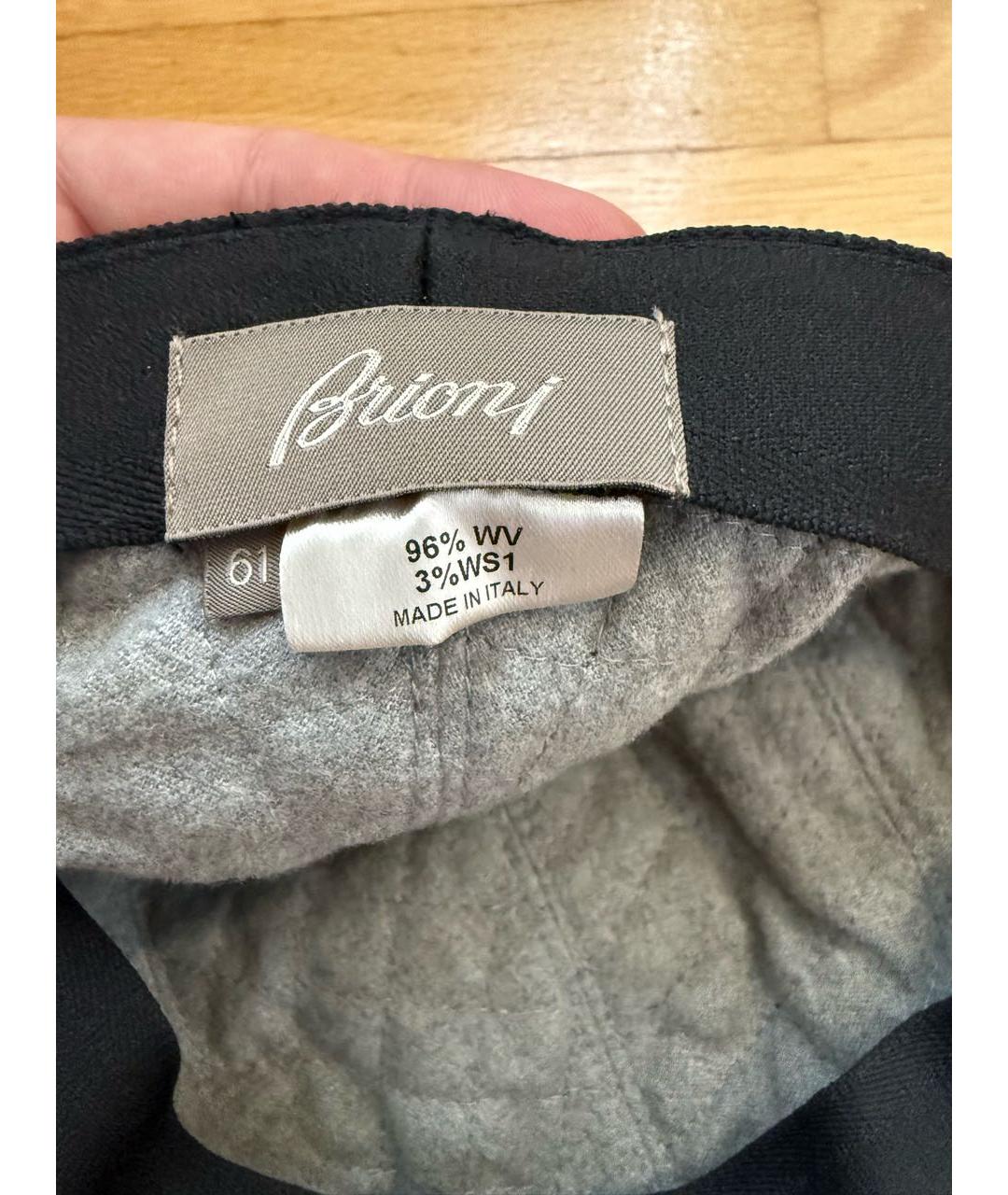 BRIONI Темно-синяя шерстяная кепка/бейсболка, фото 5