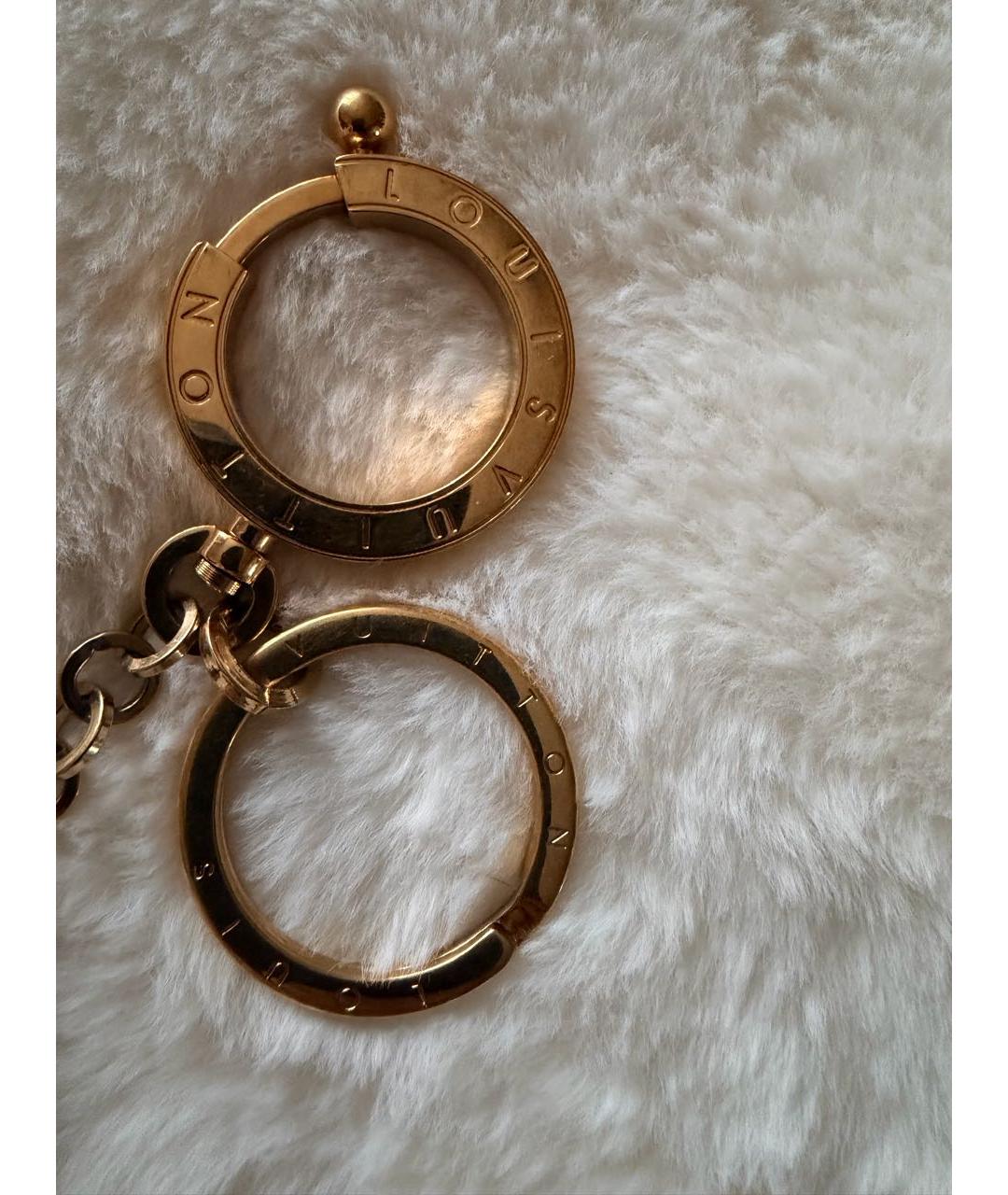 LOUIS VUITTON Золотой брелок, фото 3