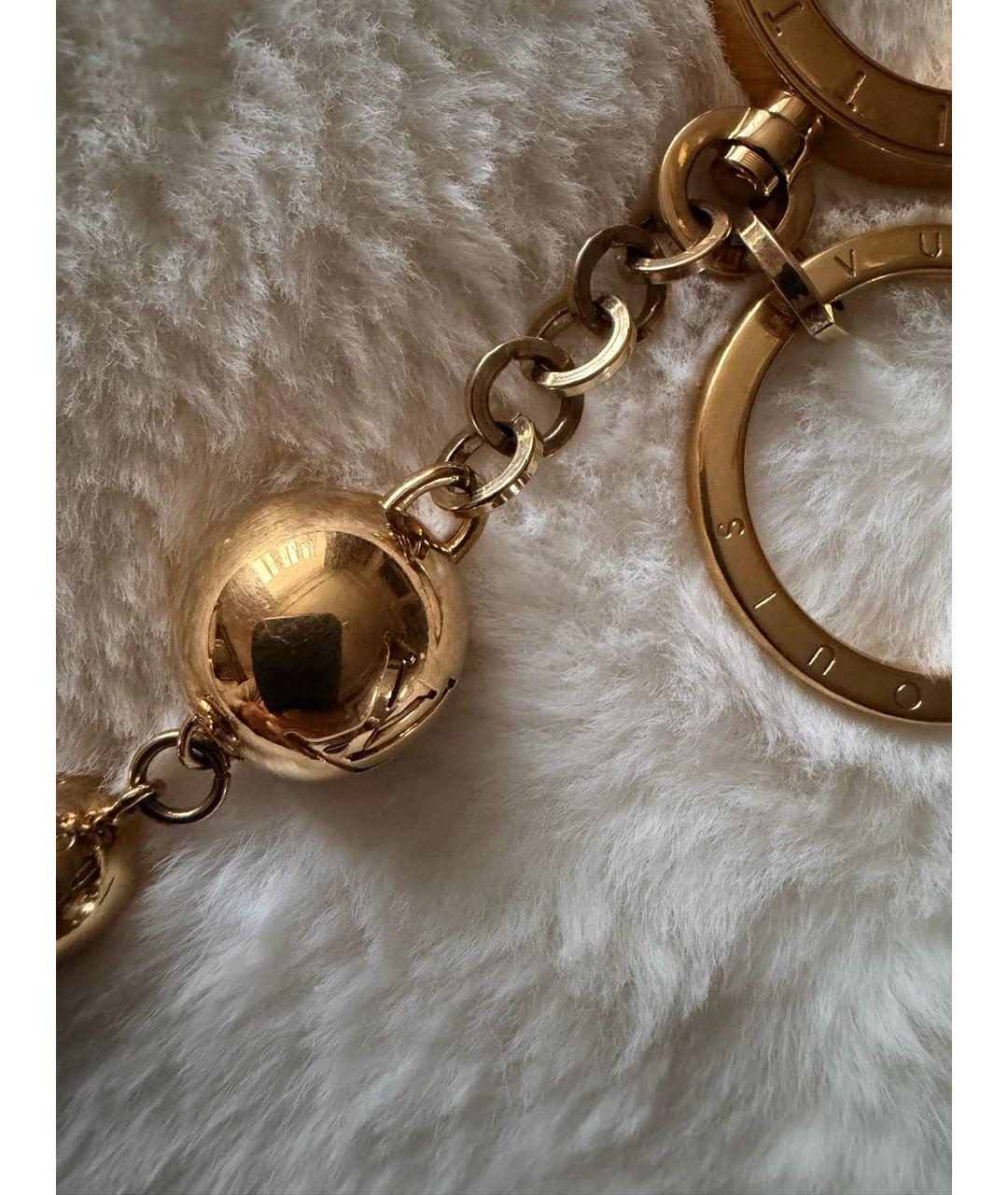 LOUIS VUITTON Золотой брелок, фото 2