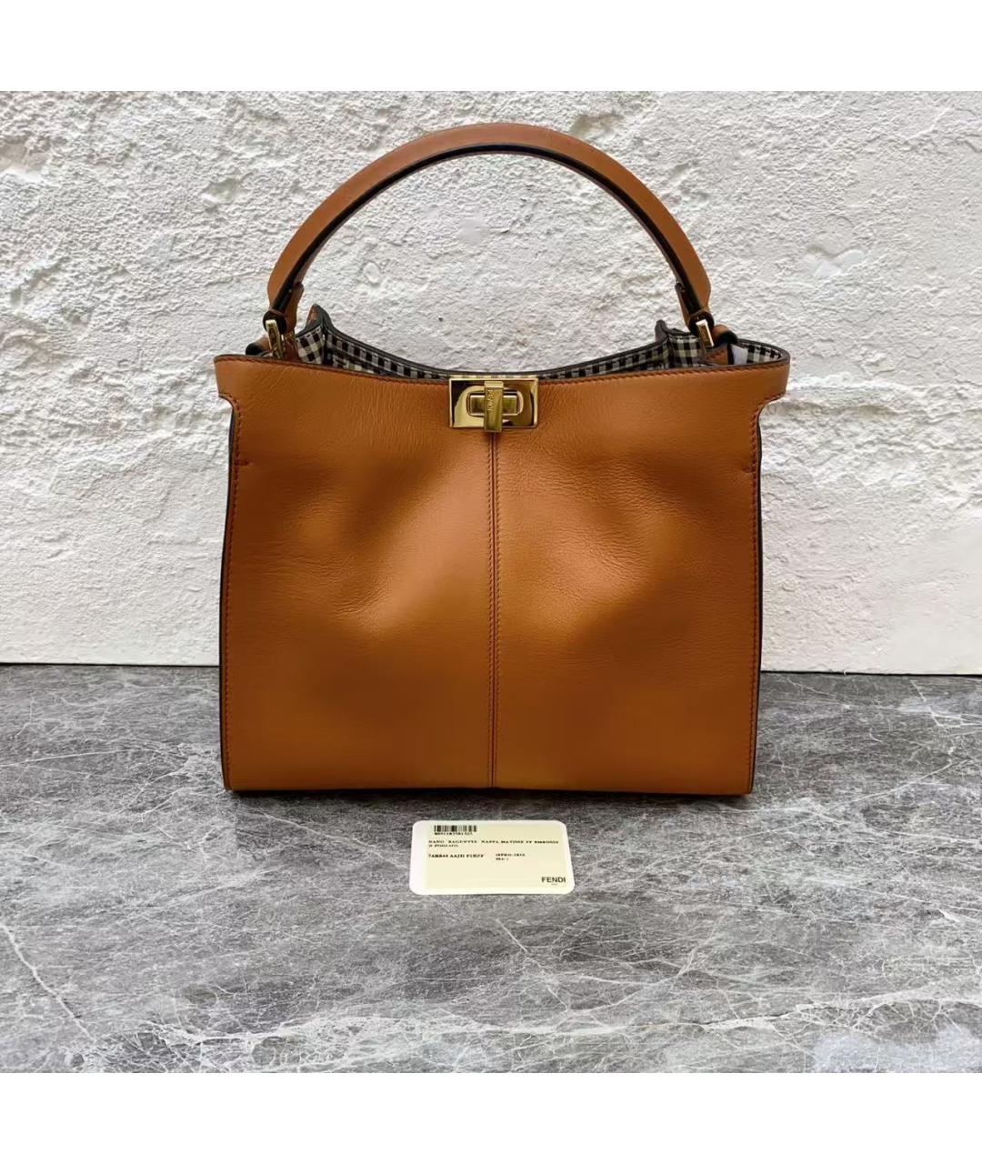 FENDI Кожаная сумка через плечо, фото 2
