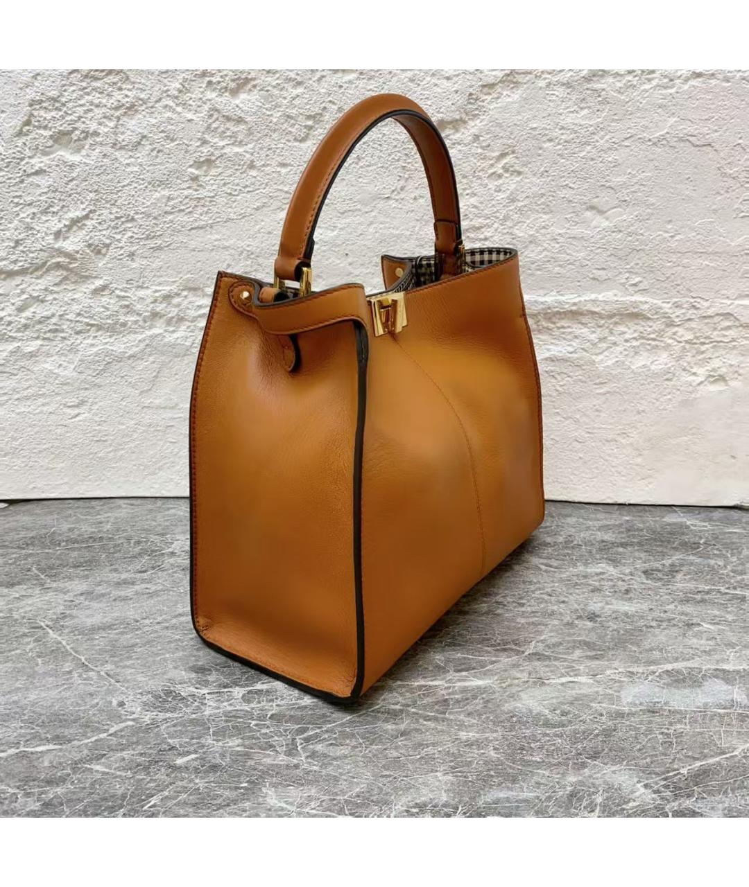 FENDI Кожаная сумка через плечо, фото 4