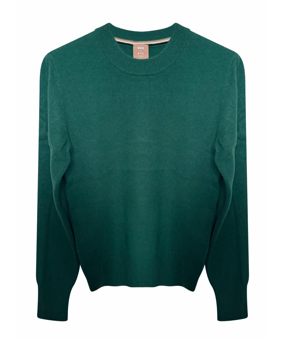 HUGO BOSS Зеленый кашемировый джемпер / свитер, фото 1