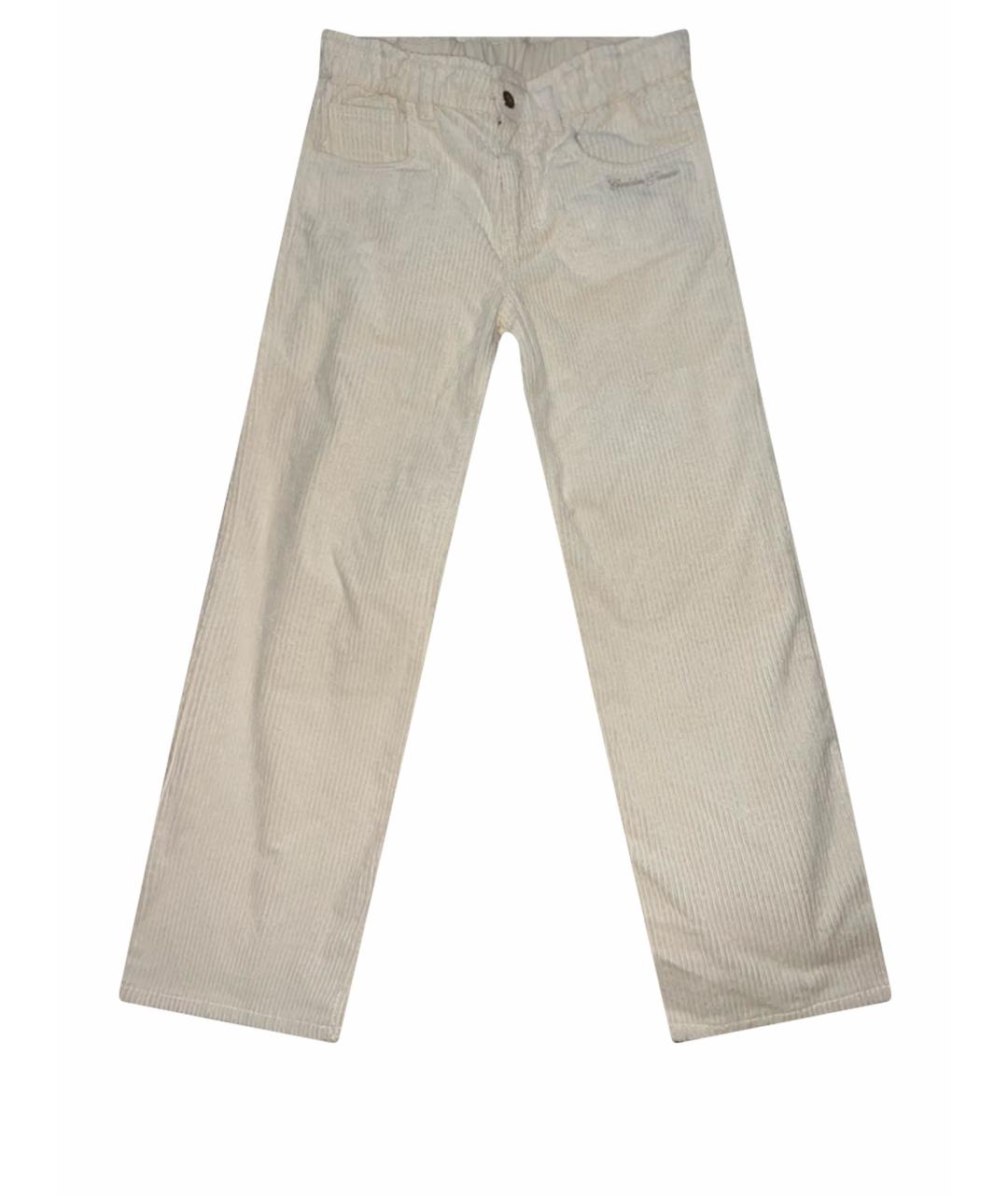 GOLDEN GOOSE Бежевые хлопковые брюки и шорты, фото 1