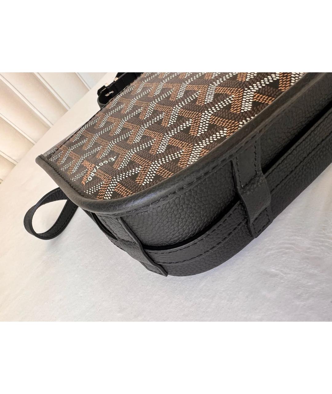 GOYARD Коричневая сумка на плечо из канвы, фото 5