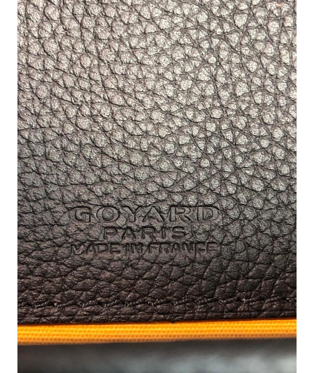 GOYARD Коричневая сумка на плечо из канвы, фото 8