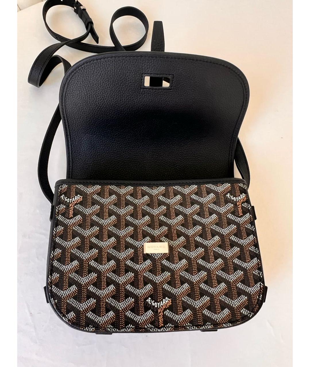 GOYARD Коричневая сумка на плечо из канвы, фото 6