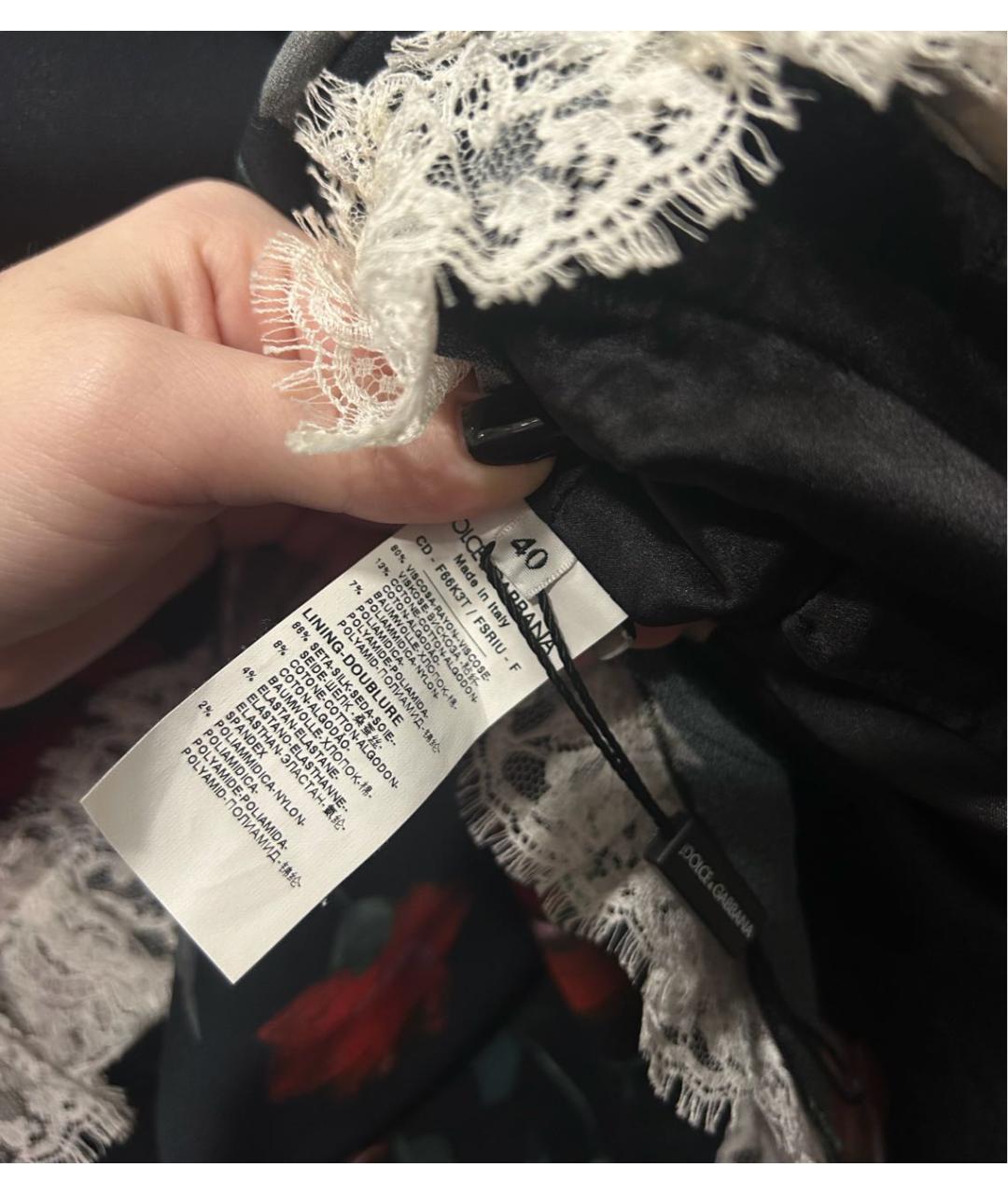 DOLCE&GABBANA Мульти вискозное вечернее платье, фото 5