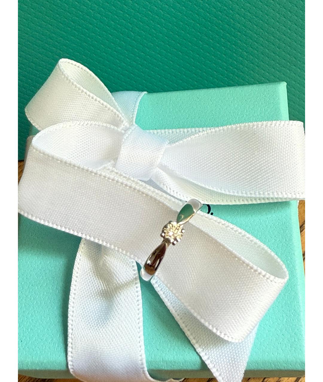 TIFFANY&CO Белое платиновое кольцо, фото 5