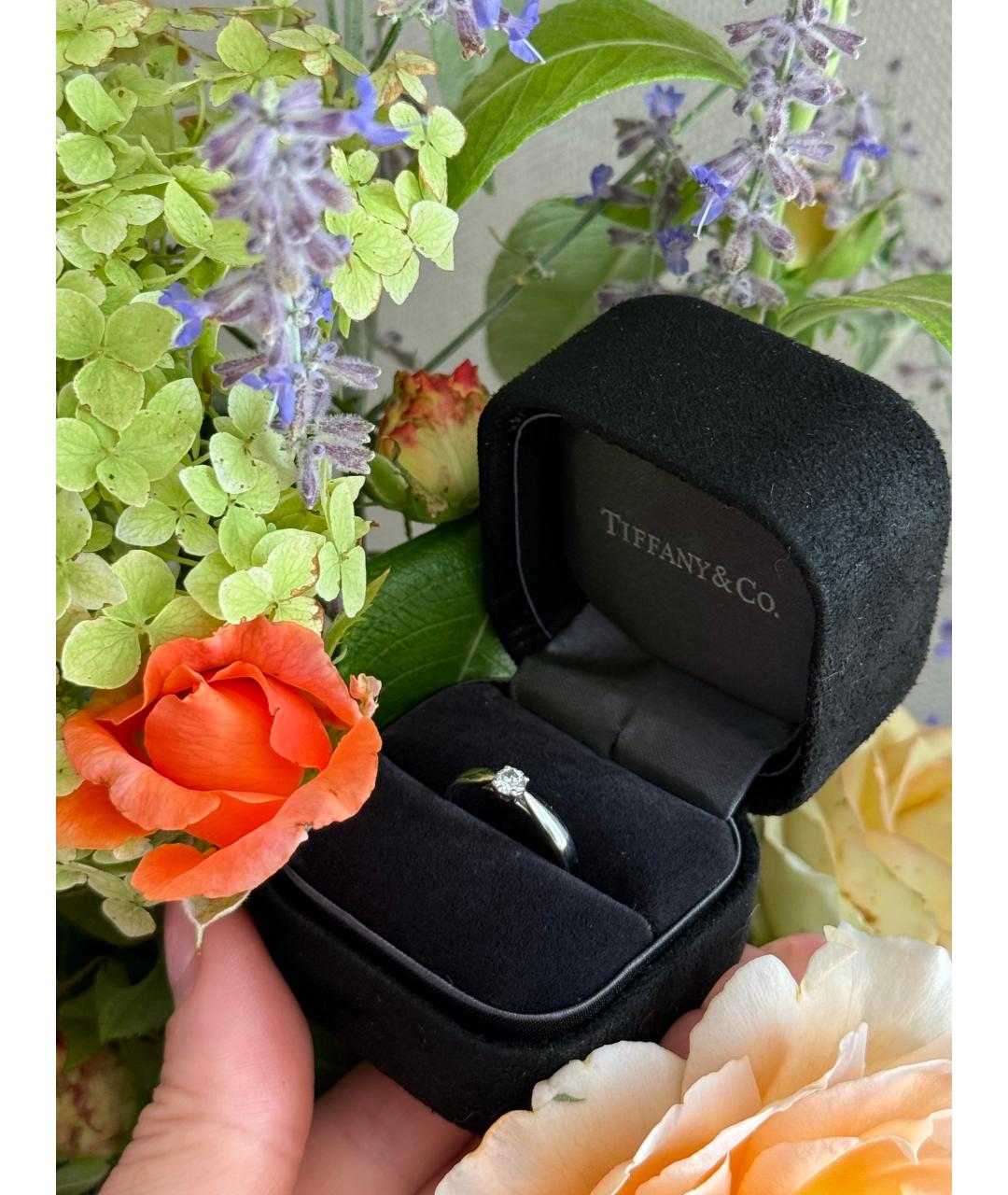 TIFFANY&CO Белое платиновое кольцо, фото 4