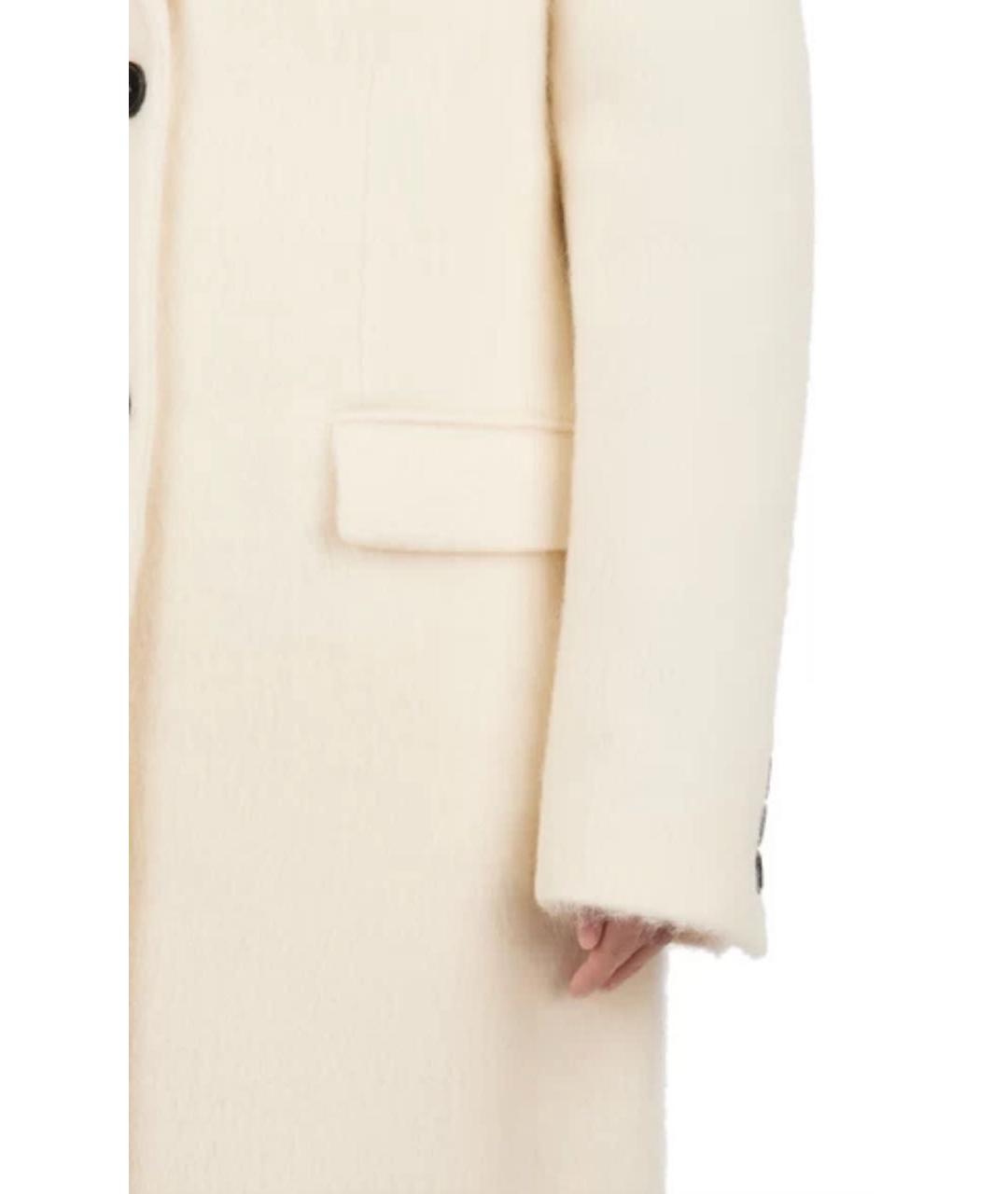 MSGM Белое шерстяное пальто, фото 4