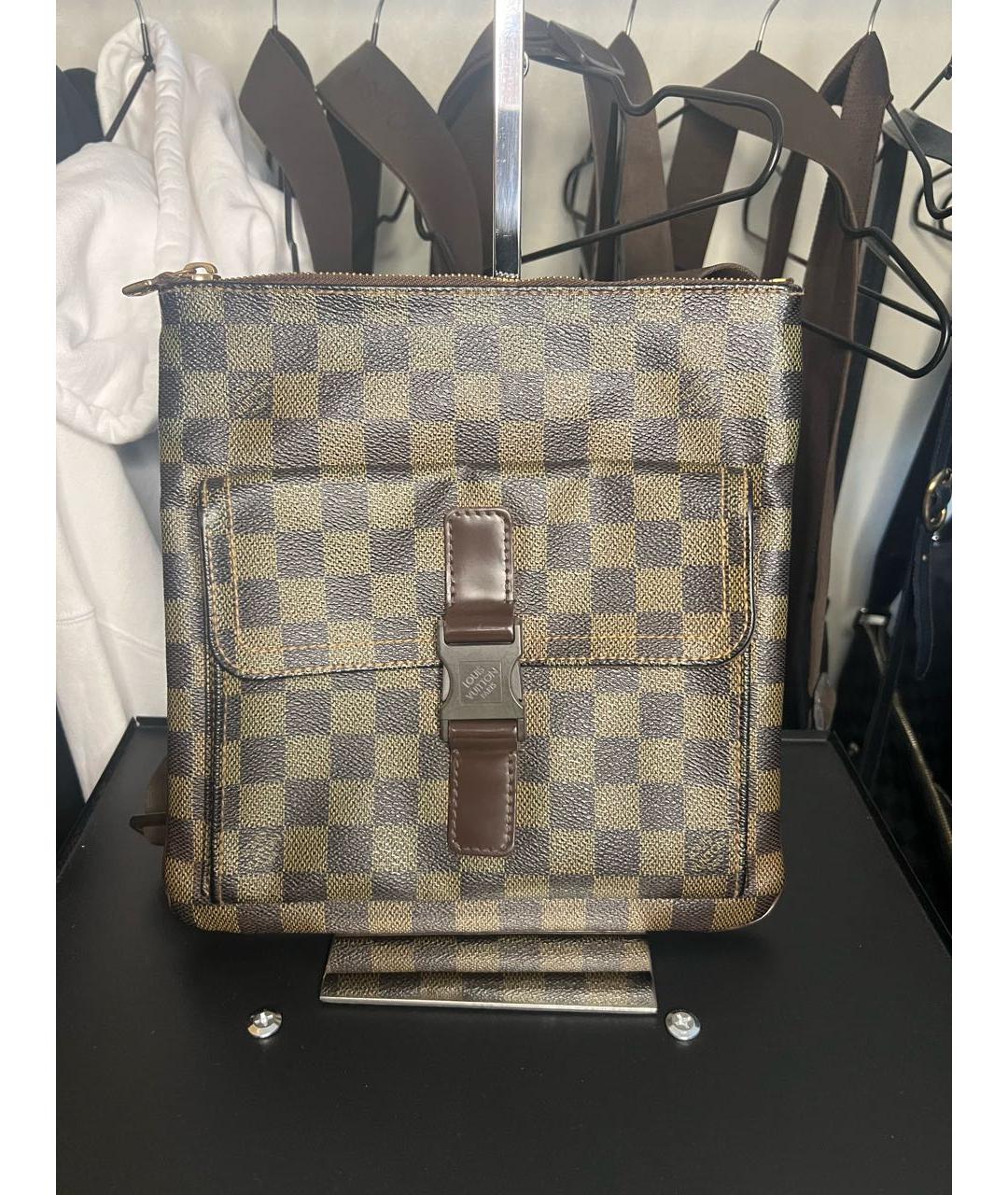 LOUIS VUITTON Коричневая барсетка, фото 7