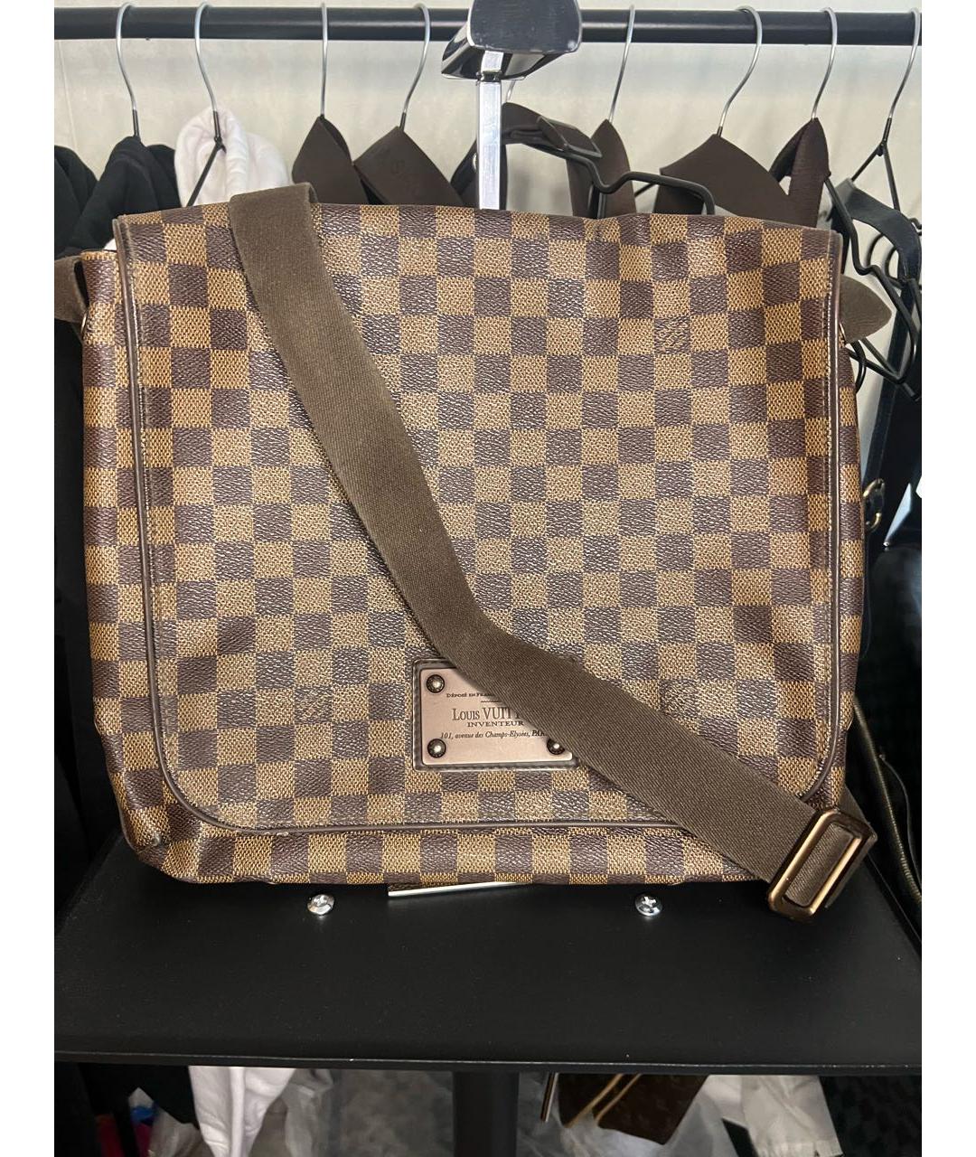 LOUIS VUITTON Коричневая барсетка, фото 8