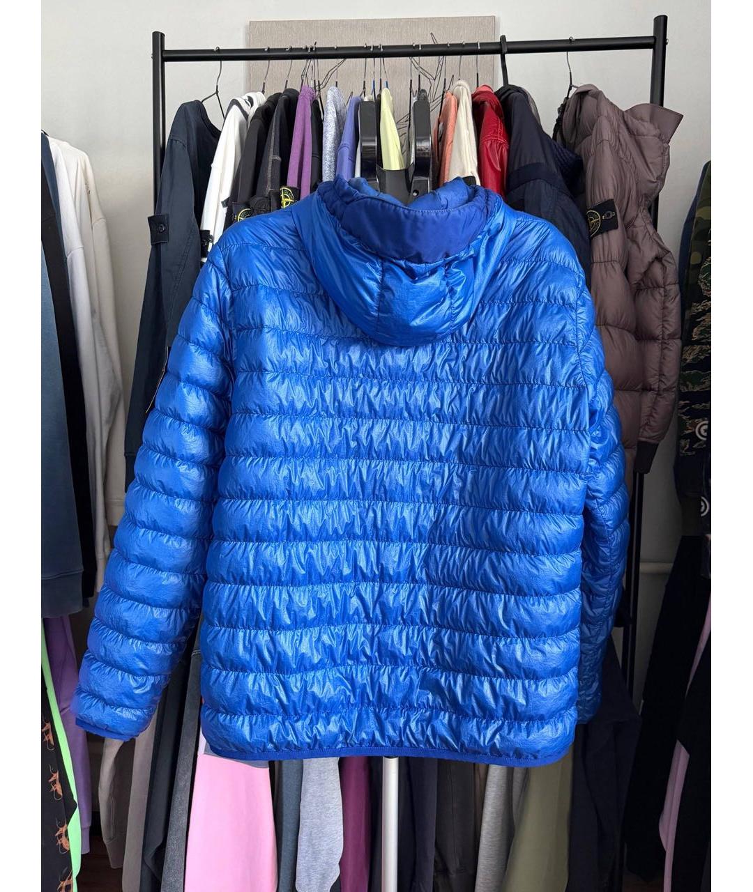 STONE ISLAND Синяя синтетическая куртка, фото 2