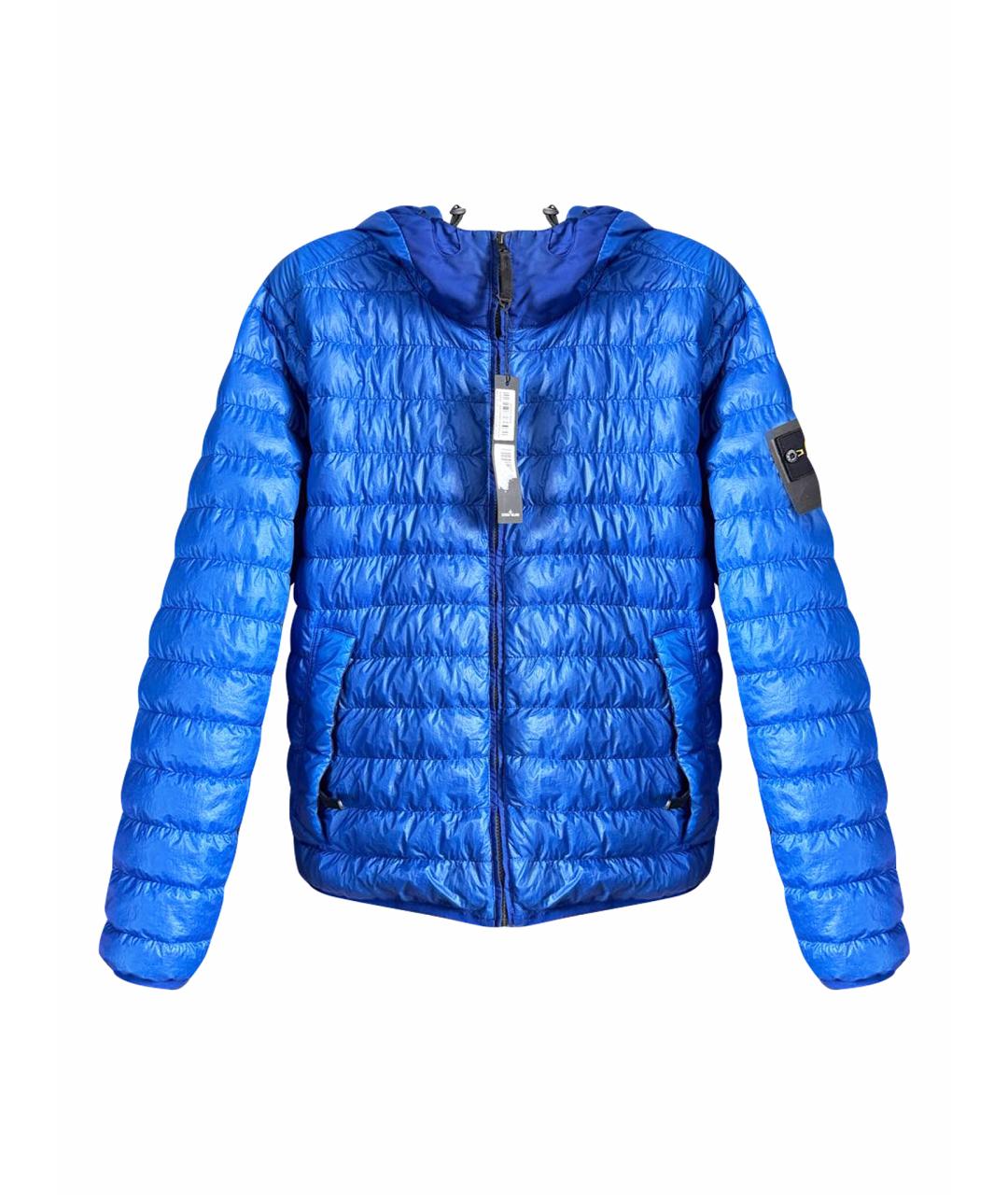 STONE ISLAND Синяя синтетическая куртка, фото 1