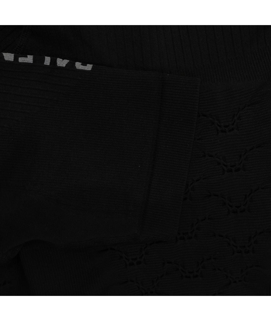 BALENCIAGA Черная полиамидовая футболка, фото 5