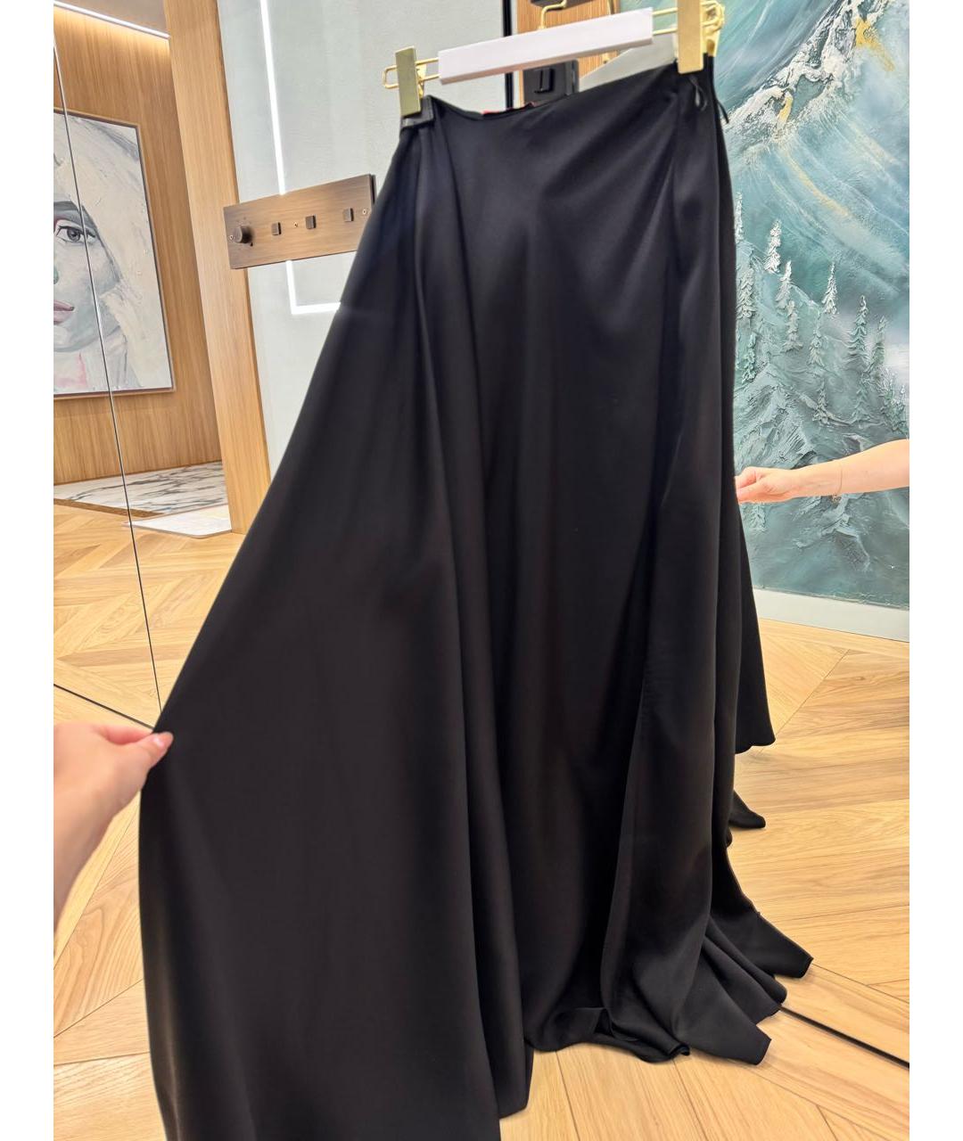 LANVIN Черная юбка макси, фото 2
