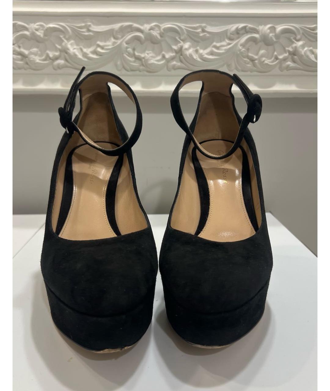 GIANVITO ROSSI Черные замшевые туфли, фото 2