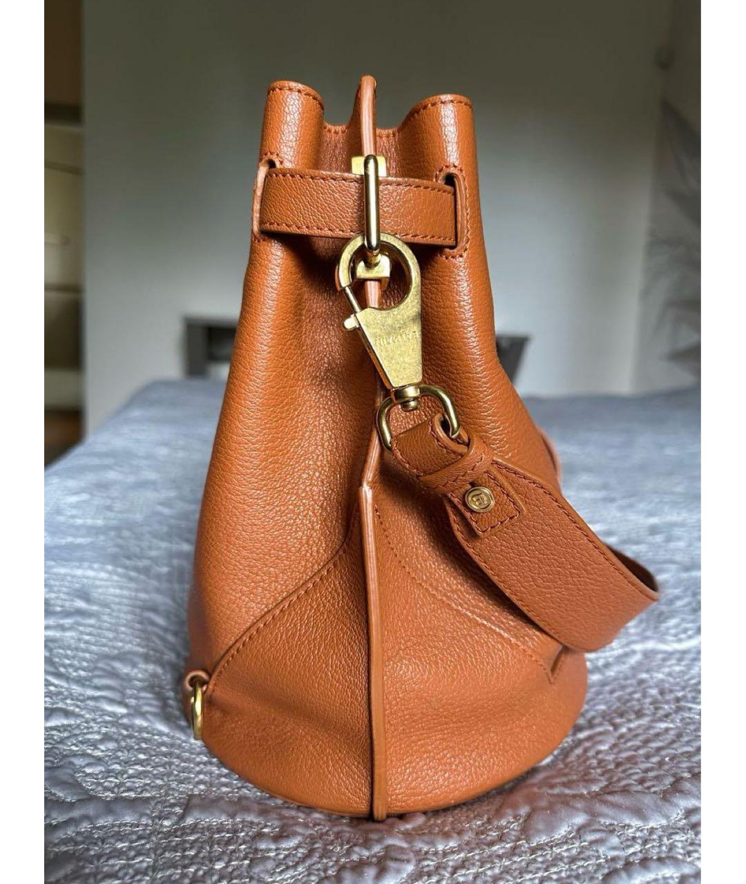 BALMAIN Коричневая кожаная сумка через плечо, фото 4