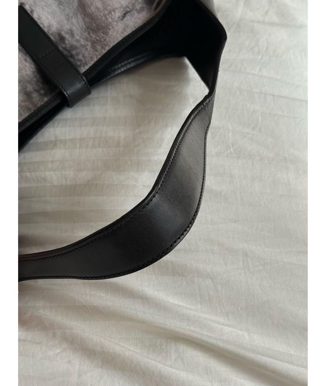 GUCCI Черная бархатная сумка с короткими ручками, фото 4